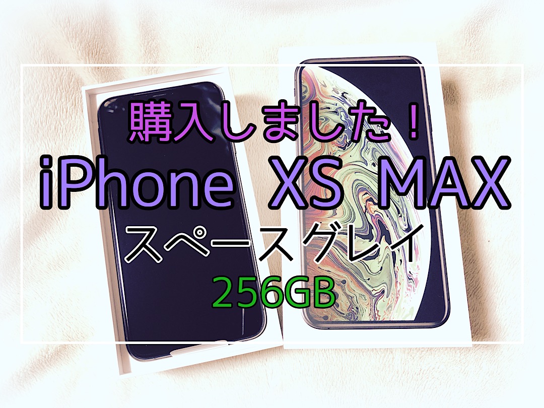 iPhone Xs Max「スペースグレイ」256GB【ついに購入！】 | gravityblog